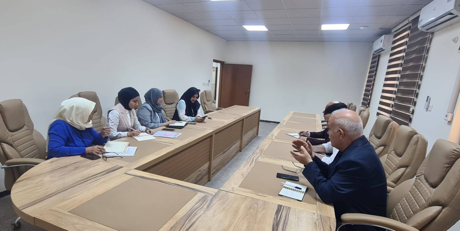 اجتماع لجنة خطة البحث العلمية